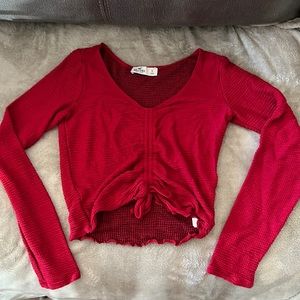 Red crop top size small